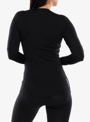 Bluza termoaktywna damska Salewa Cristallo Warm Amr L/S Tee - black out