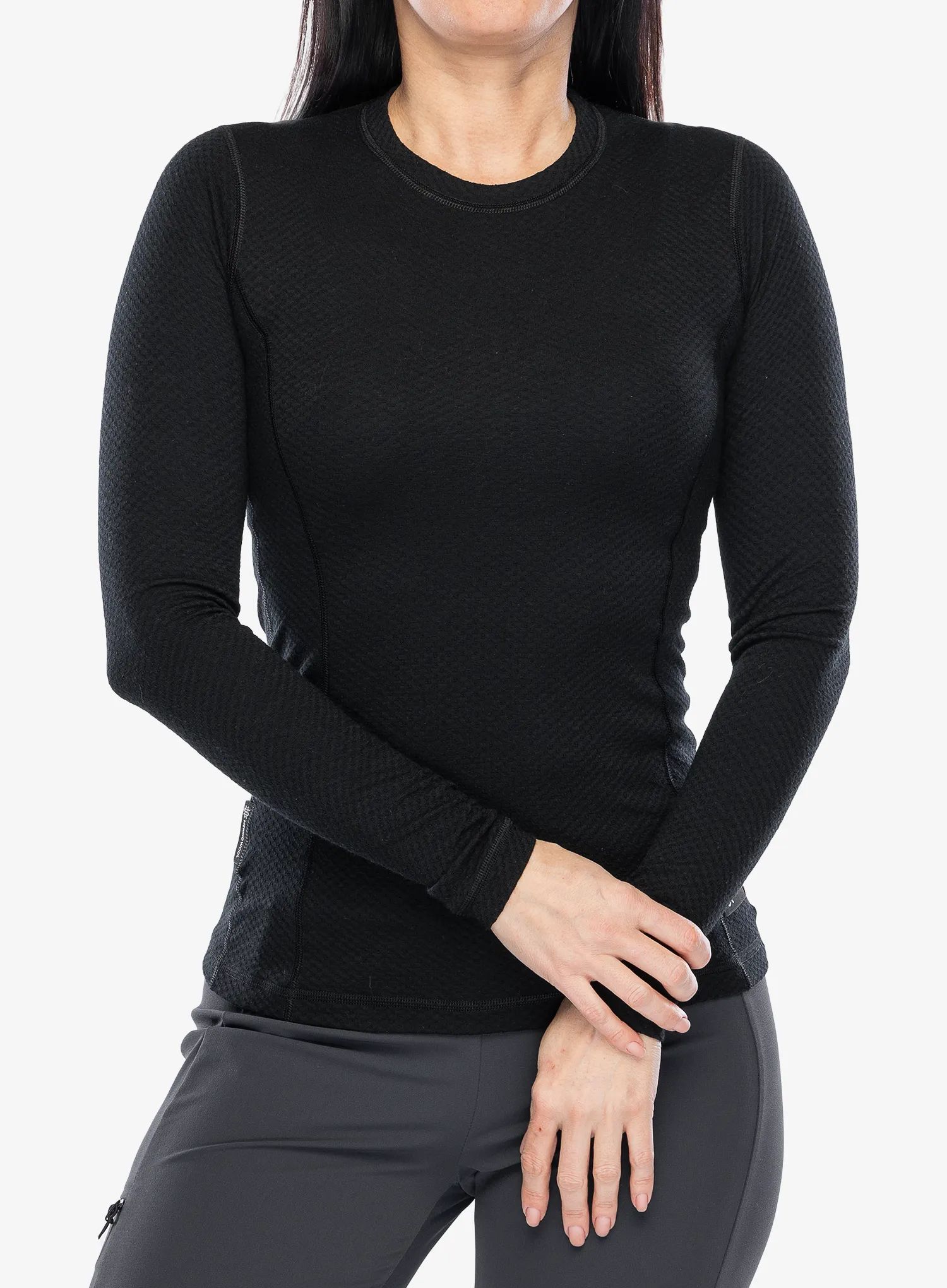 Dámská termoaktivní mikina Sensor Merino DF Tee L/S - black