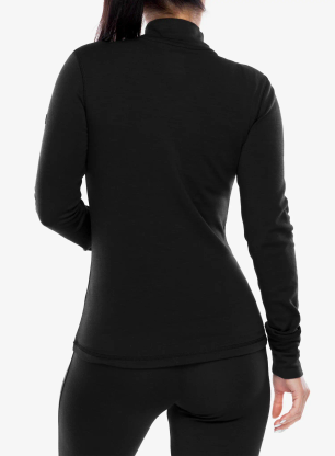 Bluza termoaktywna damska Super.natural B Hot Turtleneck - jet black