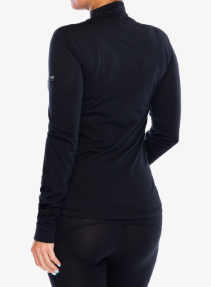 Bluza termoaktywna damska Super.natural Tundra175 Turtleneck - jet black