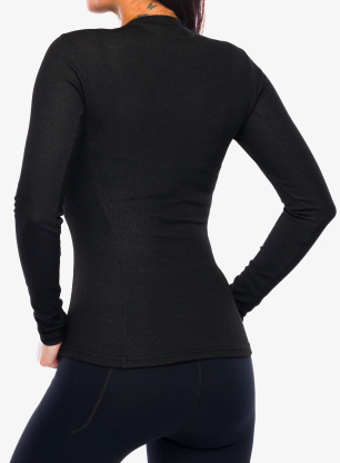 Bluza termoaktywna damska The North Face Easy L/S Crew Neck - tnf black