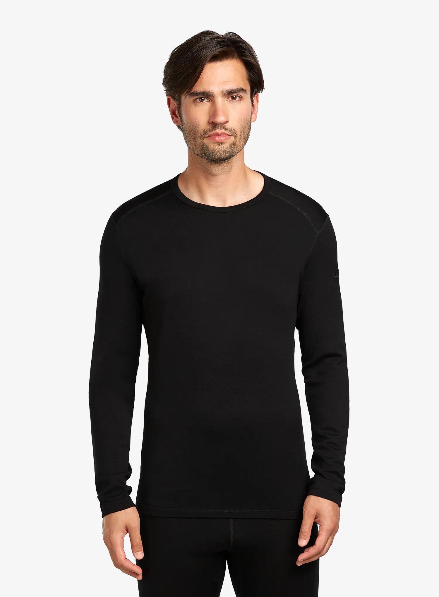 Pánské triko ICEBREAKER Mens 260 Tech LS Crewe, Black velikost: M