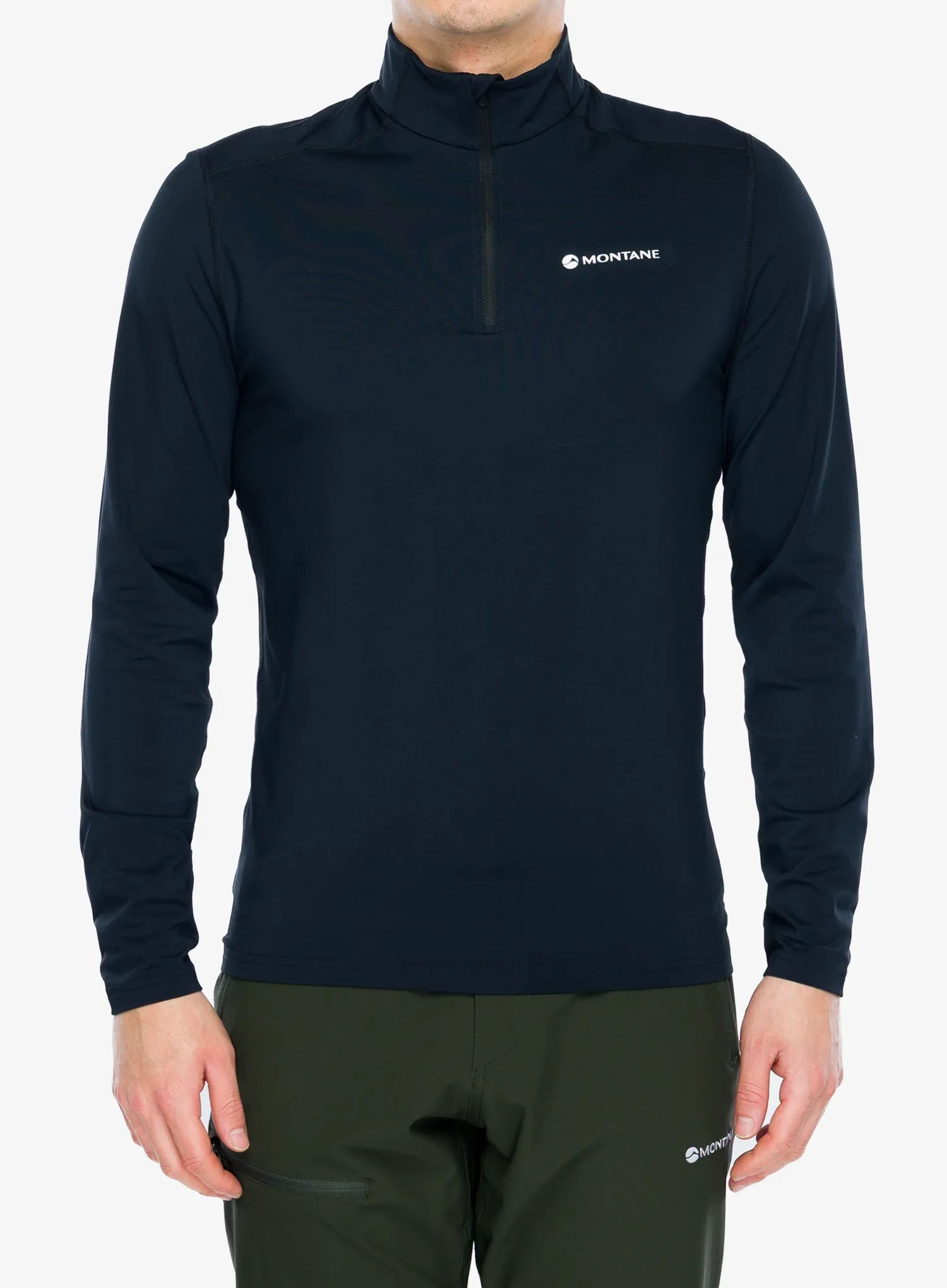 Funkční mikina Montane Dart Xt Zip Neck - black