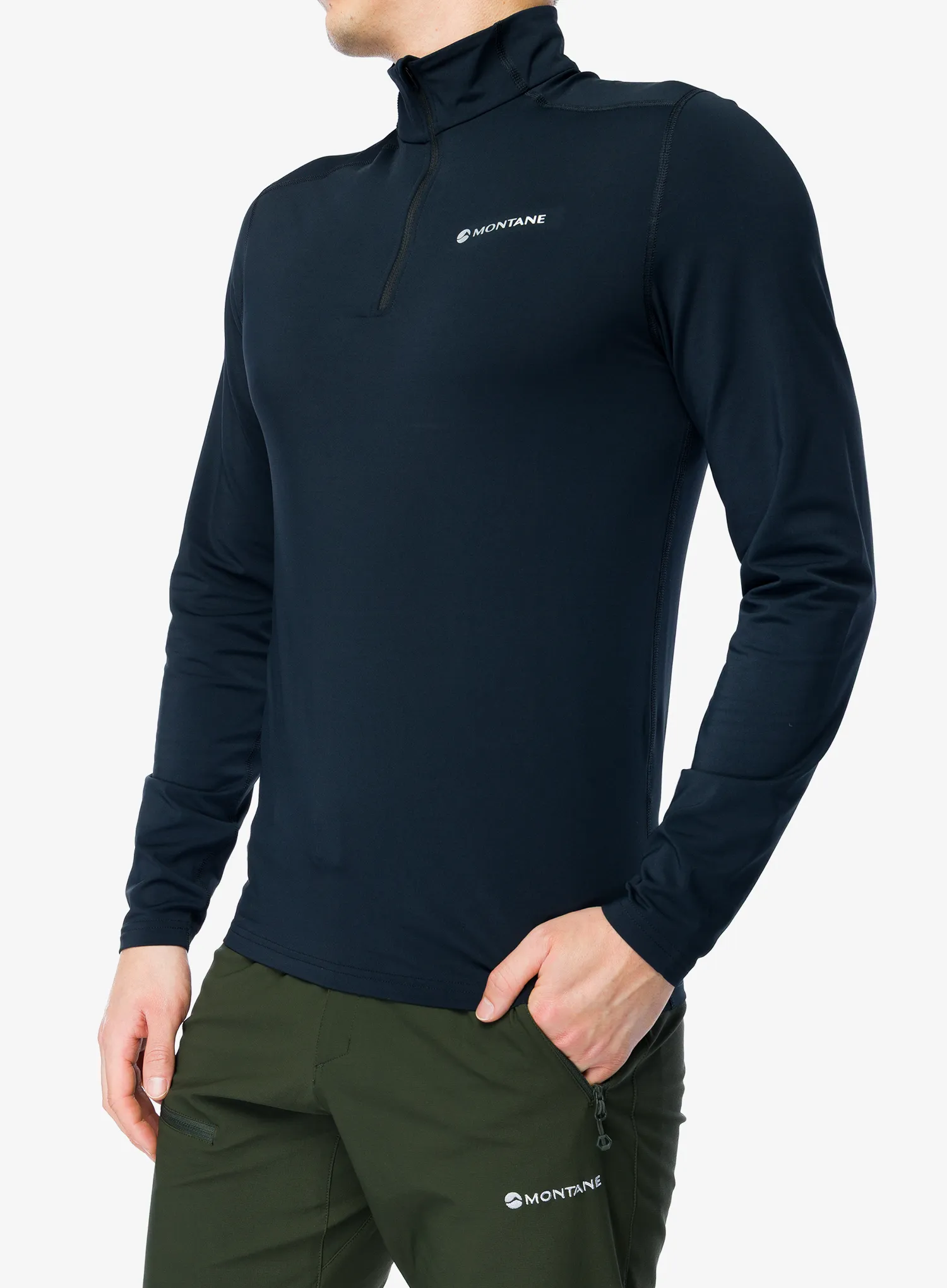 Bluza termoaktywna Montane Dart Xt Zip Neck - black