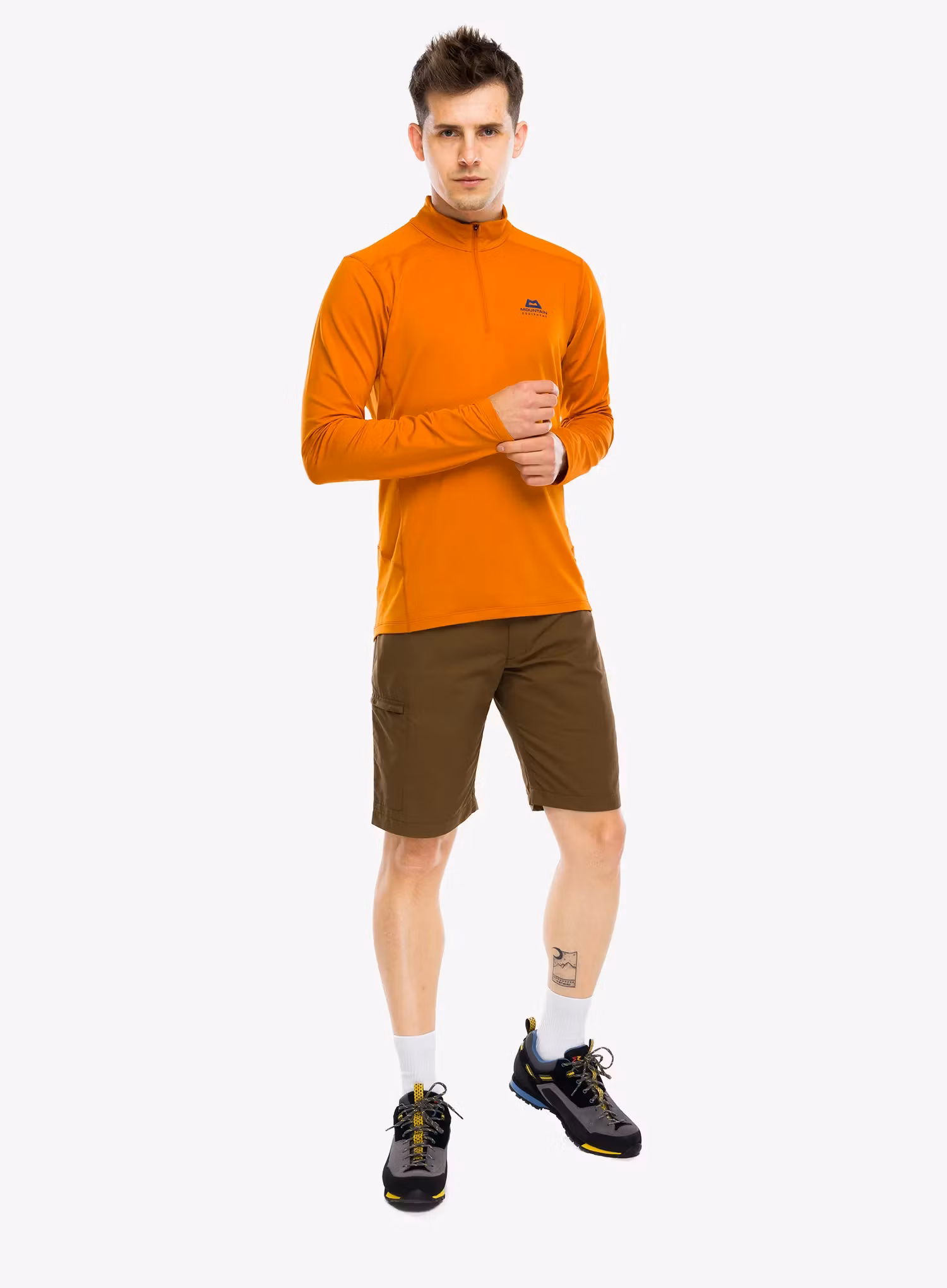 Bluza termoaktywna Mountain Equipment Cerrig LS Zip-T - rust