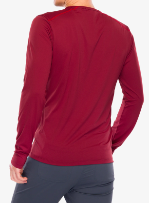 Bluza termoaktywna Rab Force LS Tee - oxblood red