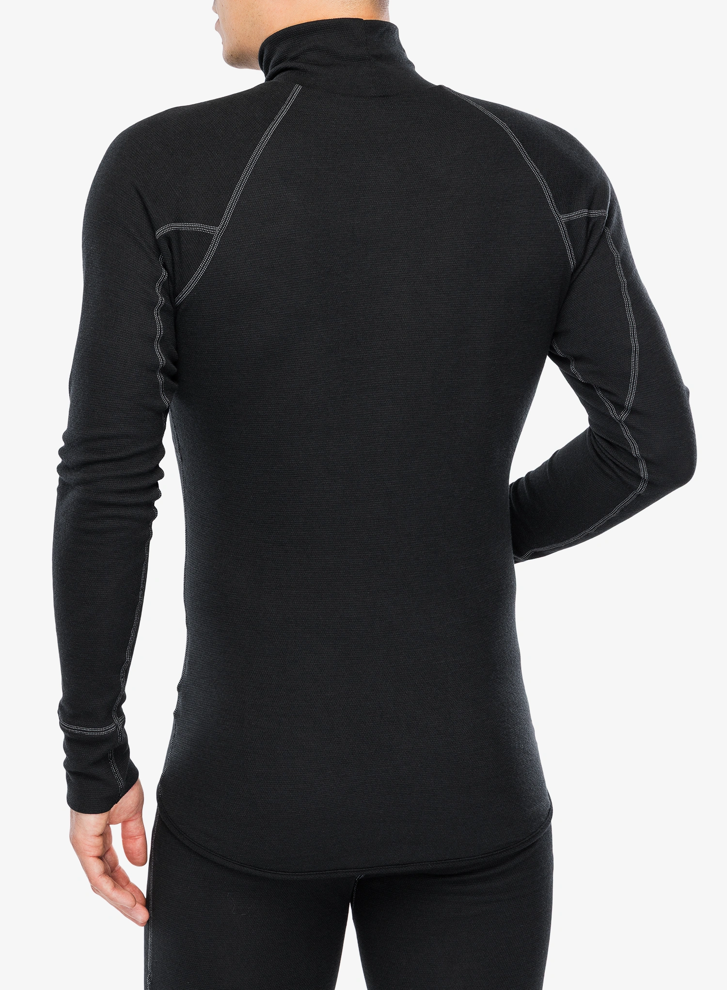 Bluza termoaktywna Sensor Double Face Turtleneck Tee LS - black