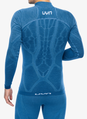Bluza termoaktywna UYN Elevatyon Biomorph UW Shirt Long Sleeve Turtle Neck - blue atoli