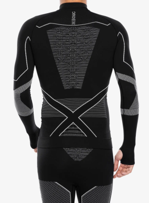 Bluza termoaktywna X-Bionic Energy Accumulator Light Shirt LS 1/2 Zip - x black/light grey