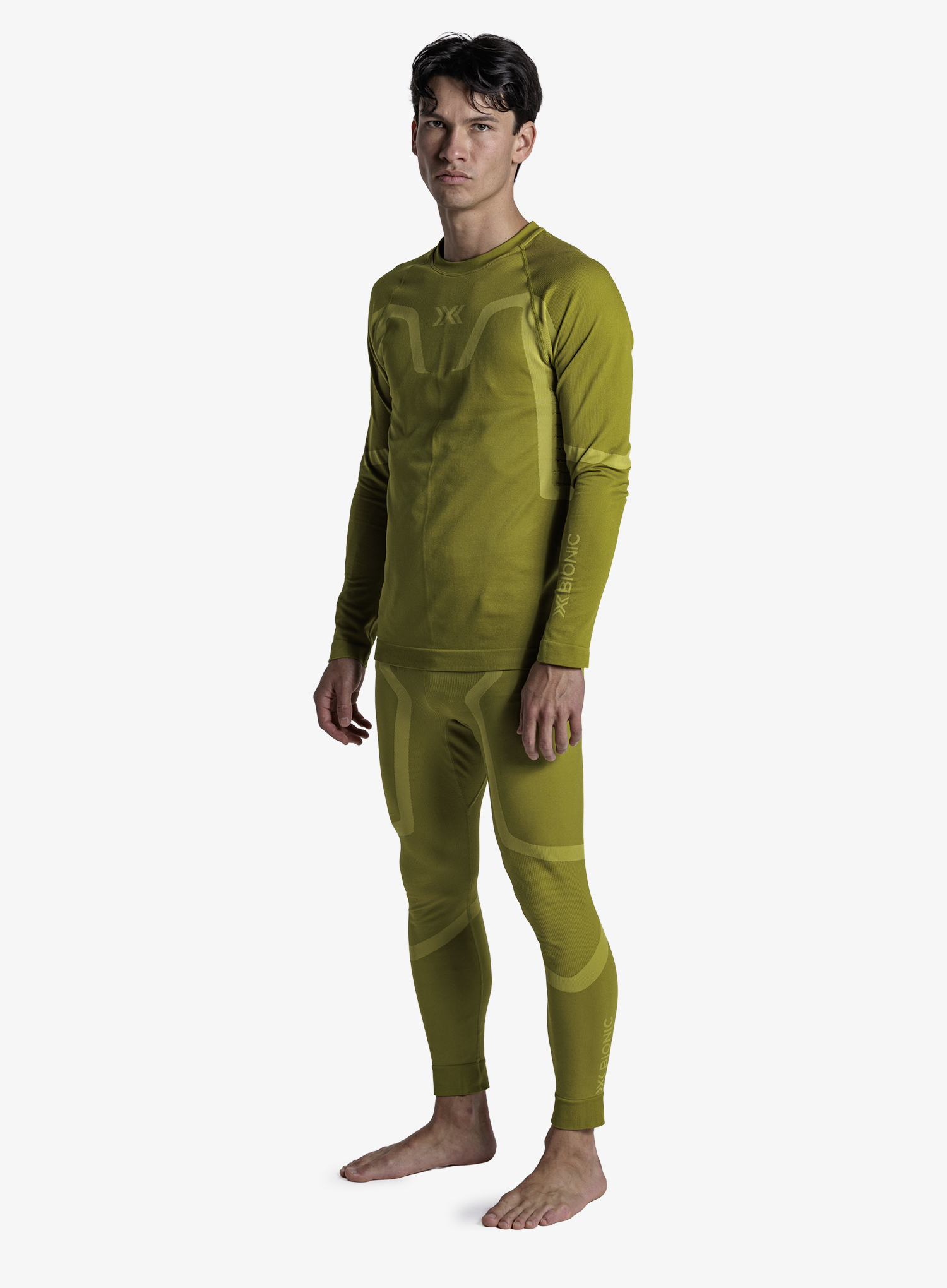 Bluza termoaktywna X-Bionic X-Ential Baselayer LS - moss green
