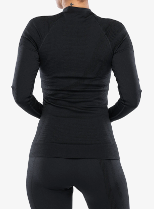 Bluza termoatywna damska Brubeck Thermo Wool by Pustelnik - black