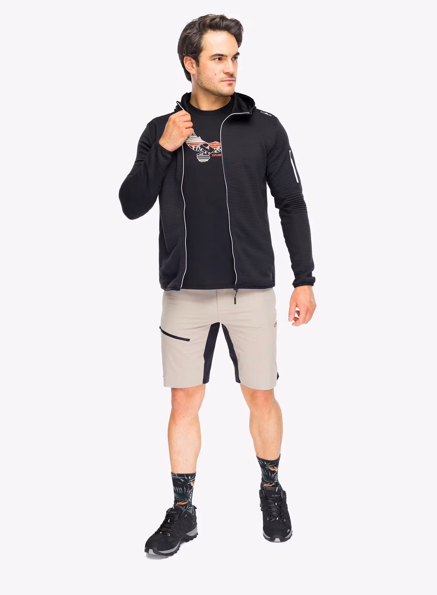 Bluza z kapturem CMP Mirevo Jacket - antracite
