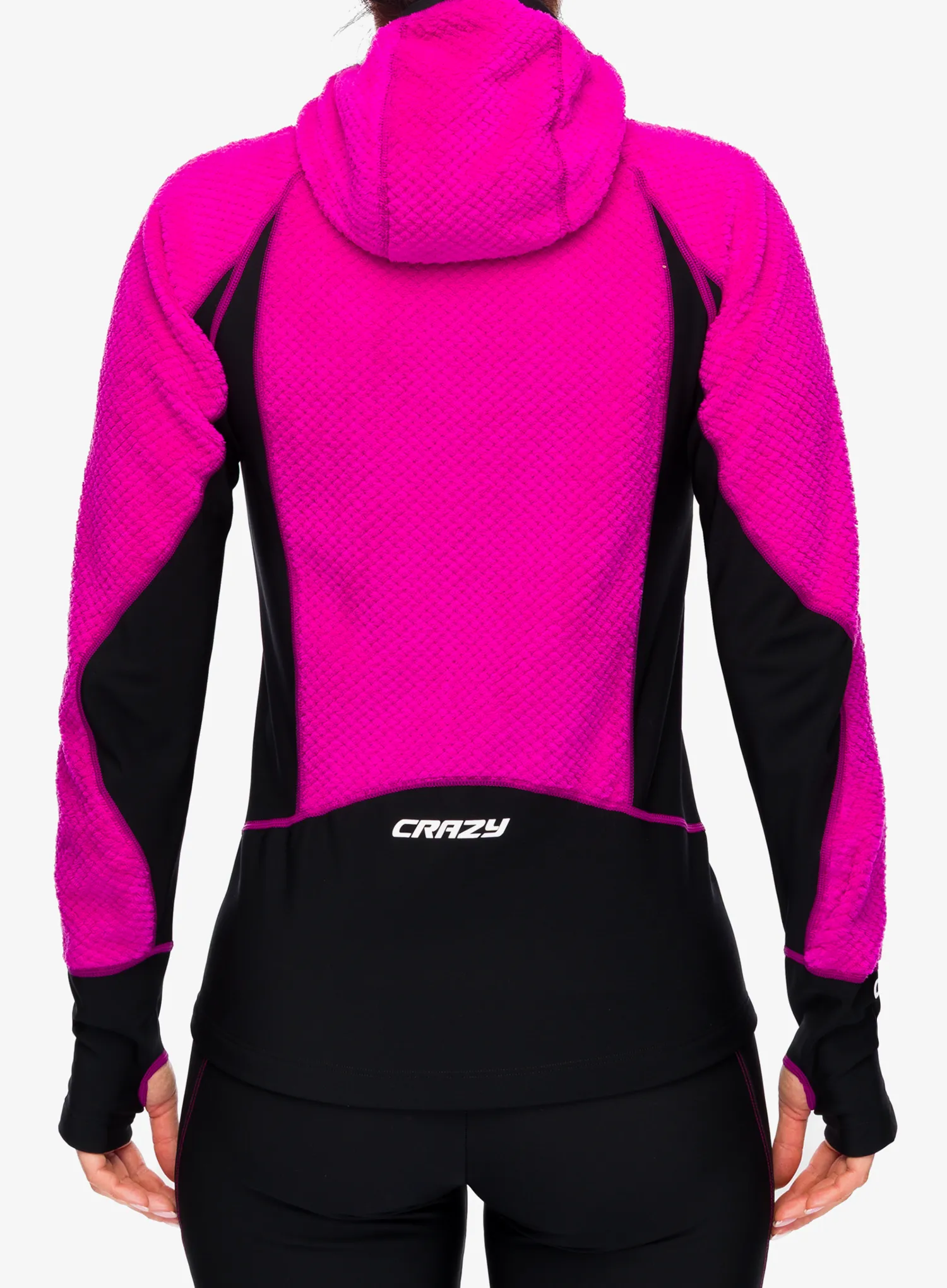 Bluza z kapturem damska Crazy Pull Inspire - pop/pop
