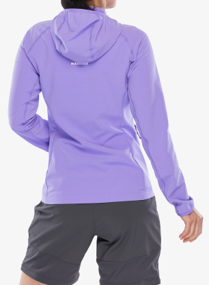 Bluza z kapturem damska Mammut Madris Light ML Hooded Jacket - lavandin