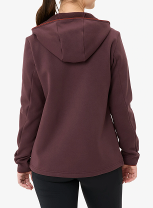 Bluza z kapturem damska Vaude Idris Fleece Hoody - dark oak