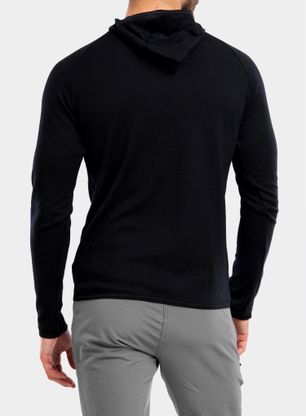 Bluza z kapturem Sensor Merino UP Fleece Hooded - black mountains