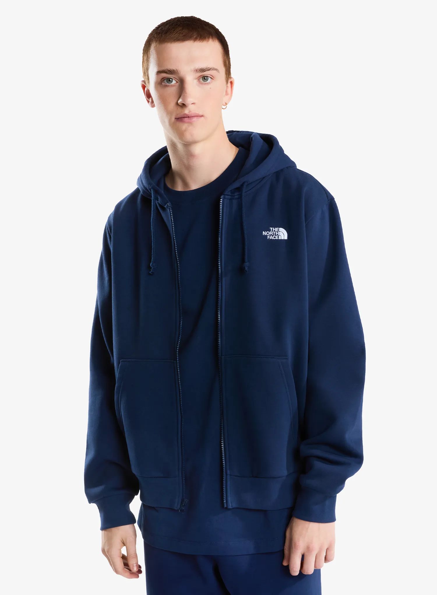 Mikina s kapucí The North Face Evolution Simple Dome Regular Full Zip - summit navy