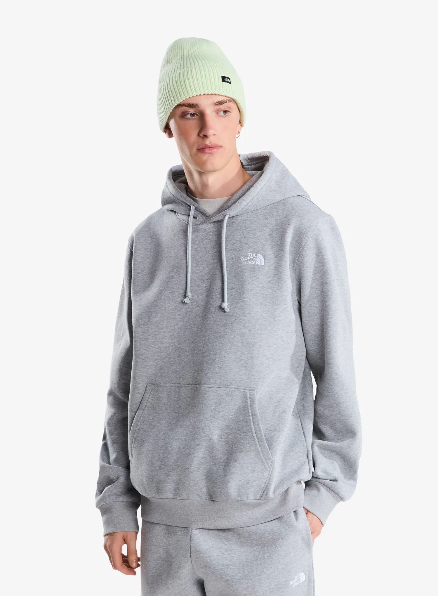Mikina s kapucí The North Face Evolution Simple Dome Regular Hoodie - pale grey heather