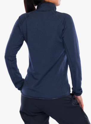Bluza z zamkiem 1/2 damska Salomon Sntial Lightwarm HZ - blue nights