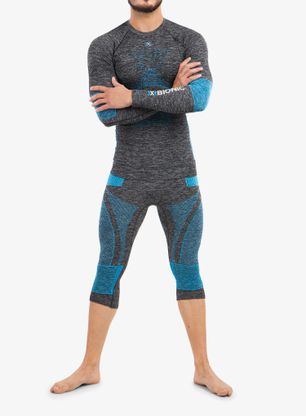 Bluza termoaktywna X-Bionic Energy Accumulator 4.0 Shirt - grey/blue