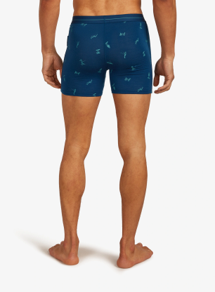 Bokserki termoaktywne Icebreaker Merino 150 Anatomica Boxers Ski Day - atlantis/topaz/aop
