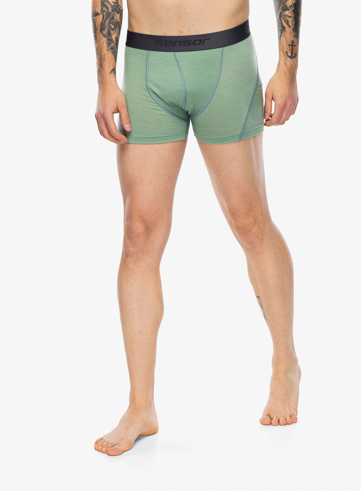 SENSOR MERINO AIR pánské trenky basil green Velikost: M
