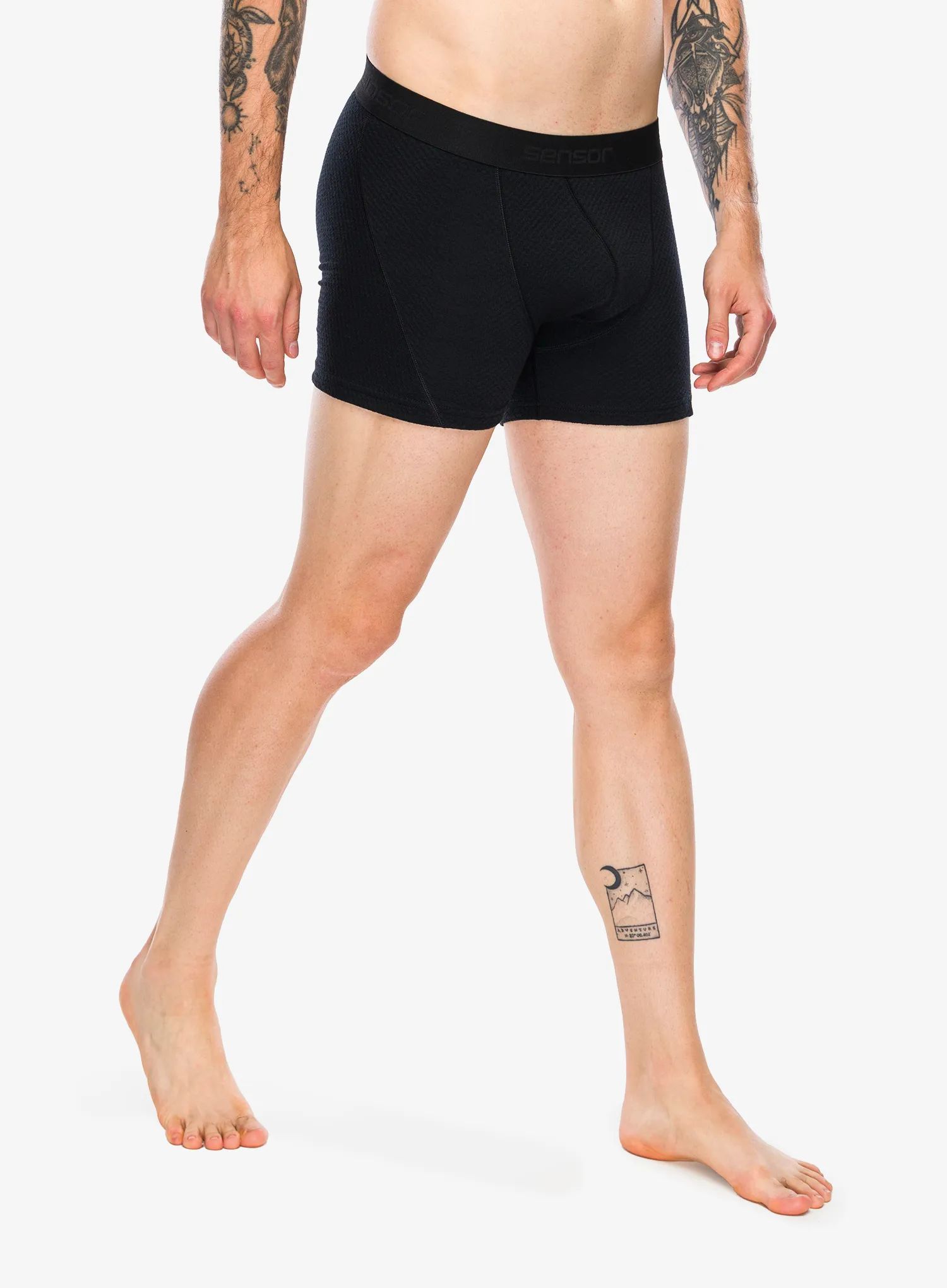 Termoaktivní boxerky Sensor Merino DF Boxers - black
