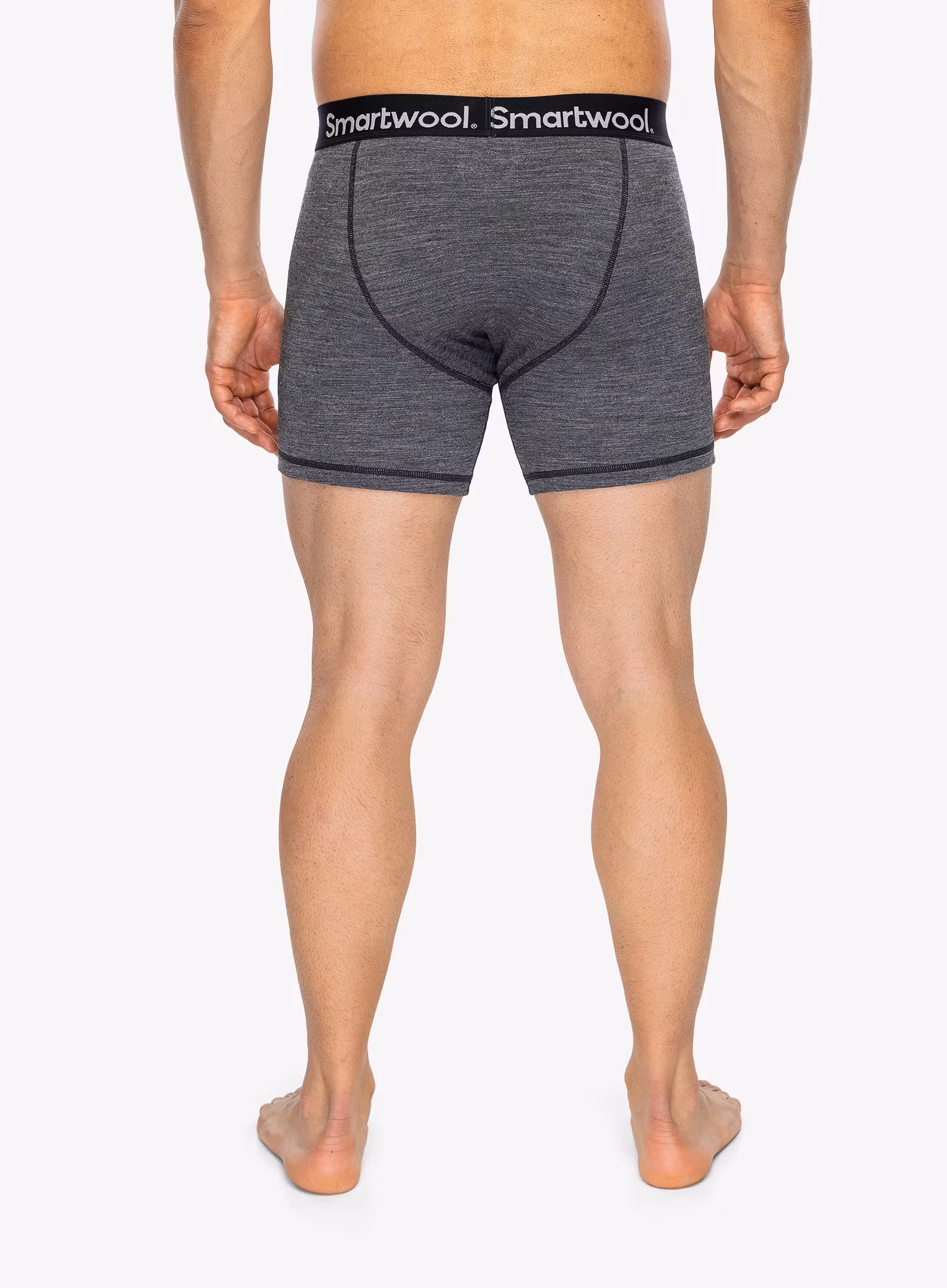 Bokserki termoaktywne Smartwool Active Boxer Brief Boxed - medium gray heather