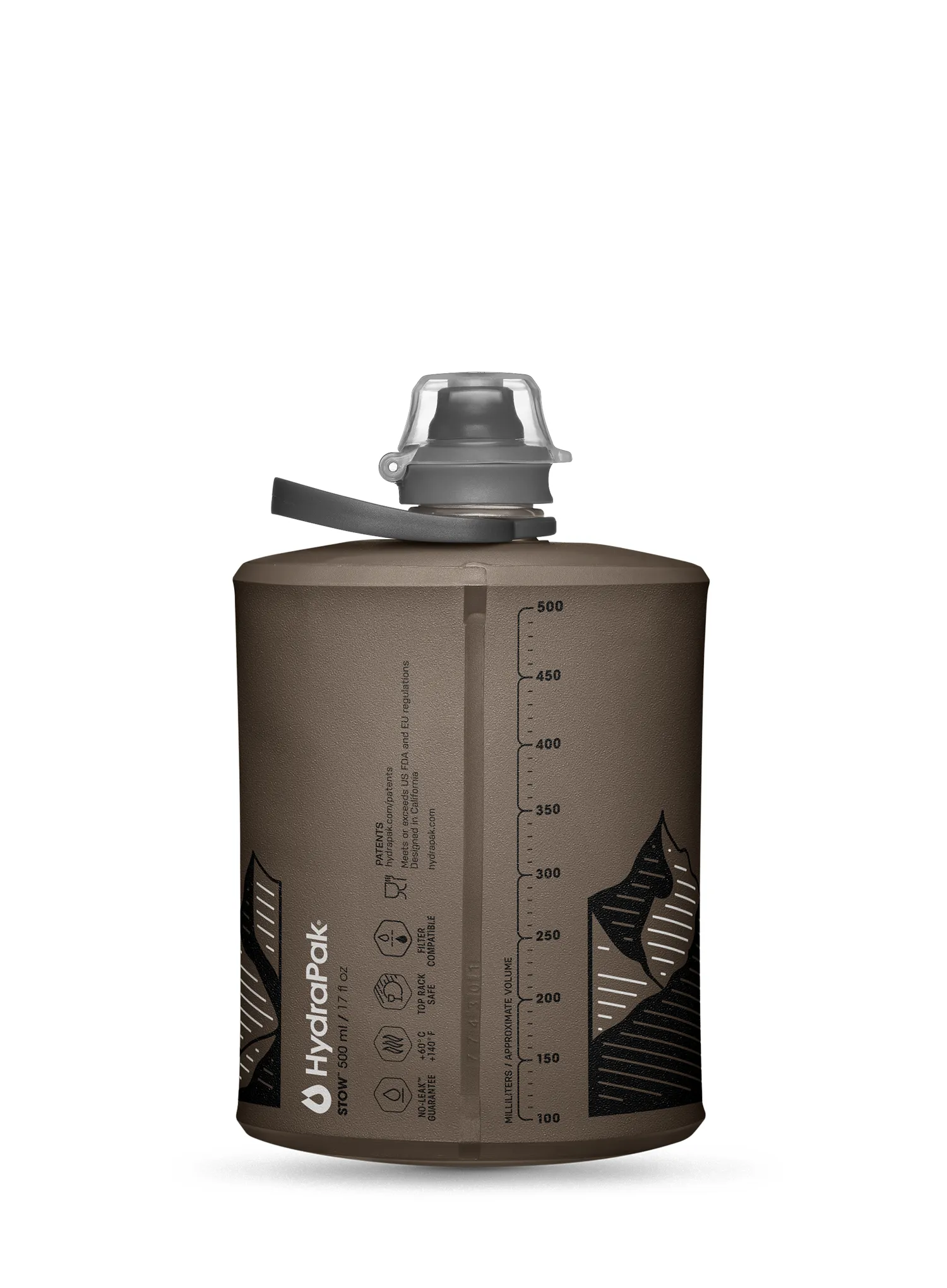 Butelka HydraPak Stow 500 ml - mammoth grey