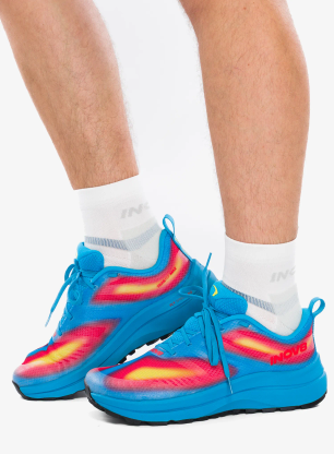 Buty do biegania męskie Inov-8 TrailFly Max - navy/red/yellow