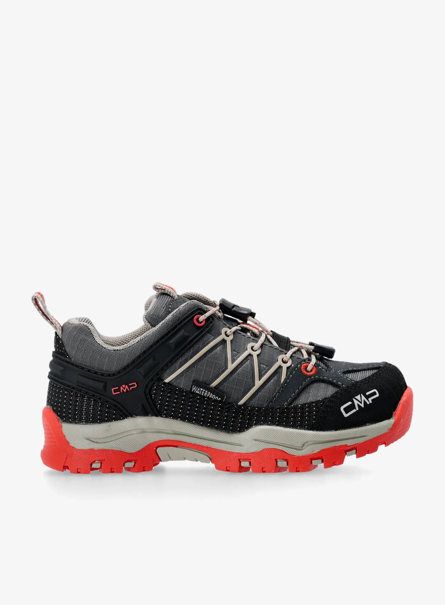 Dětské boty CMP Rigel Low Trekking Shoe WP - grey/orange