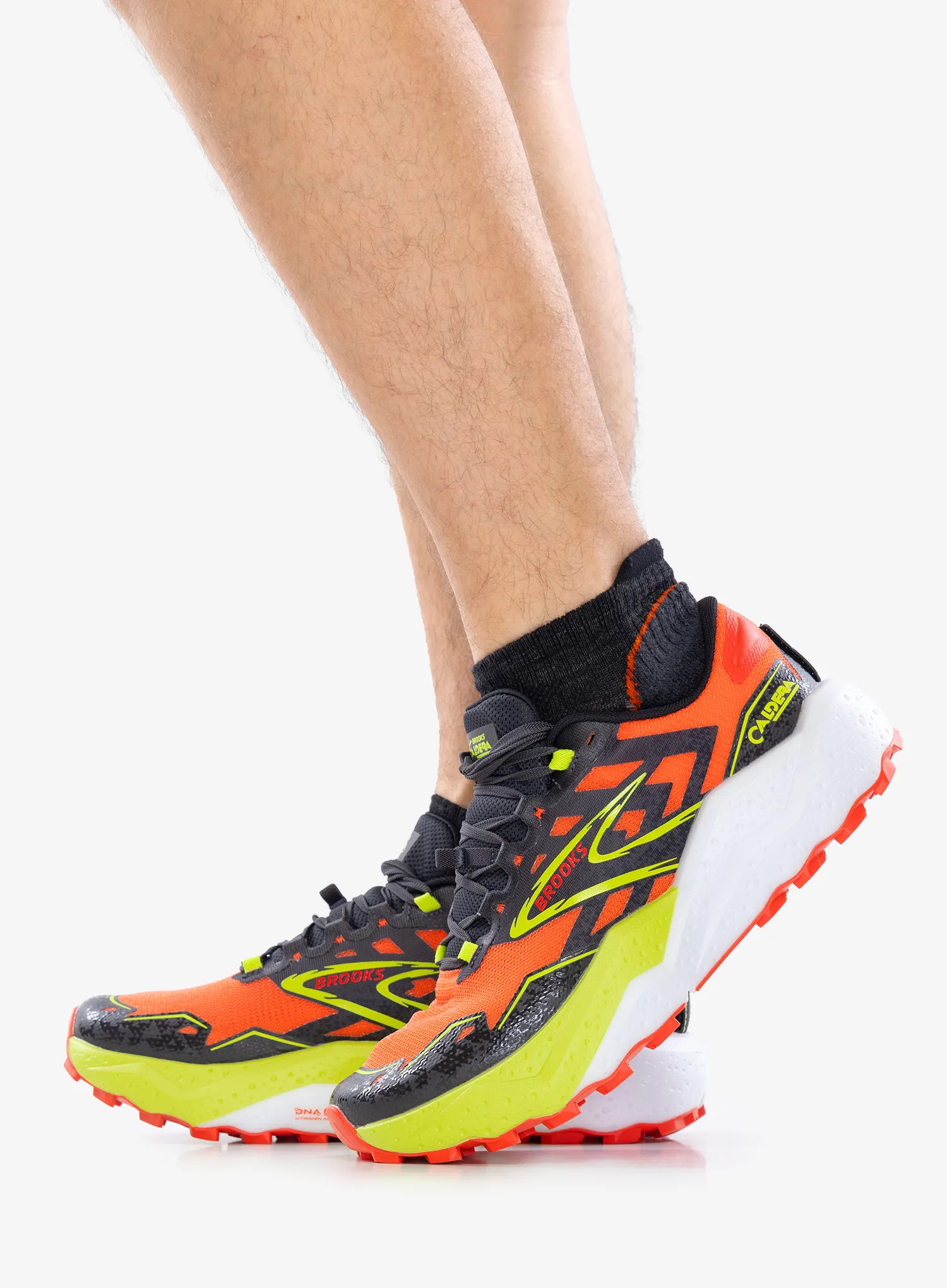 Buty trailowe Brooks Caldera 7 - cherry tomato/phantom/lime