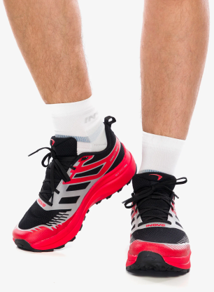 Buty trailowe Inov-8 TrailFly Max - black/light grey/red