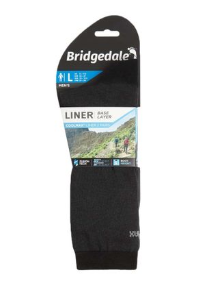 Skarpetki Bridgedale Base Layer Coolmax Liner (2 pary) - black