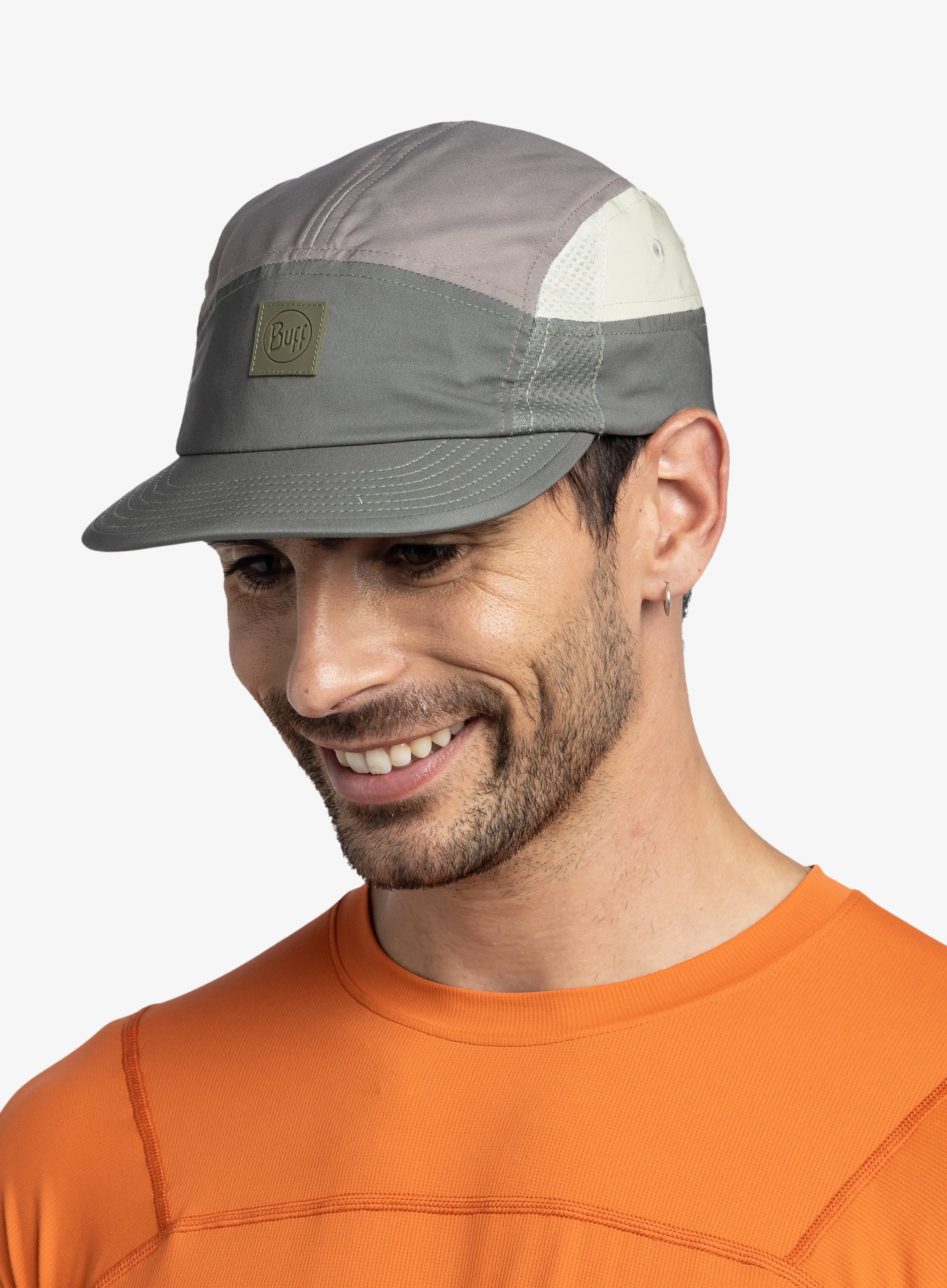 Czapka do biegania Buff 5 Panel Go Cap - domus khaki