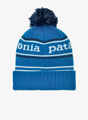Czapka dziecięca Patagonia Powder Town Beanie - park stripe/endless blue
