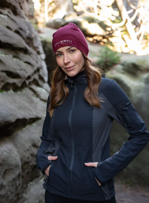 Czapka termoaktywna Brubeck Active Wool Hat - plum