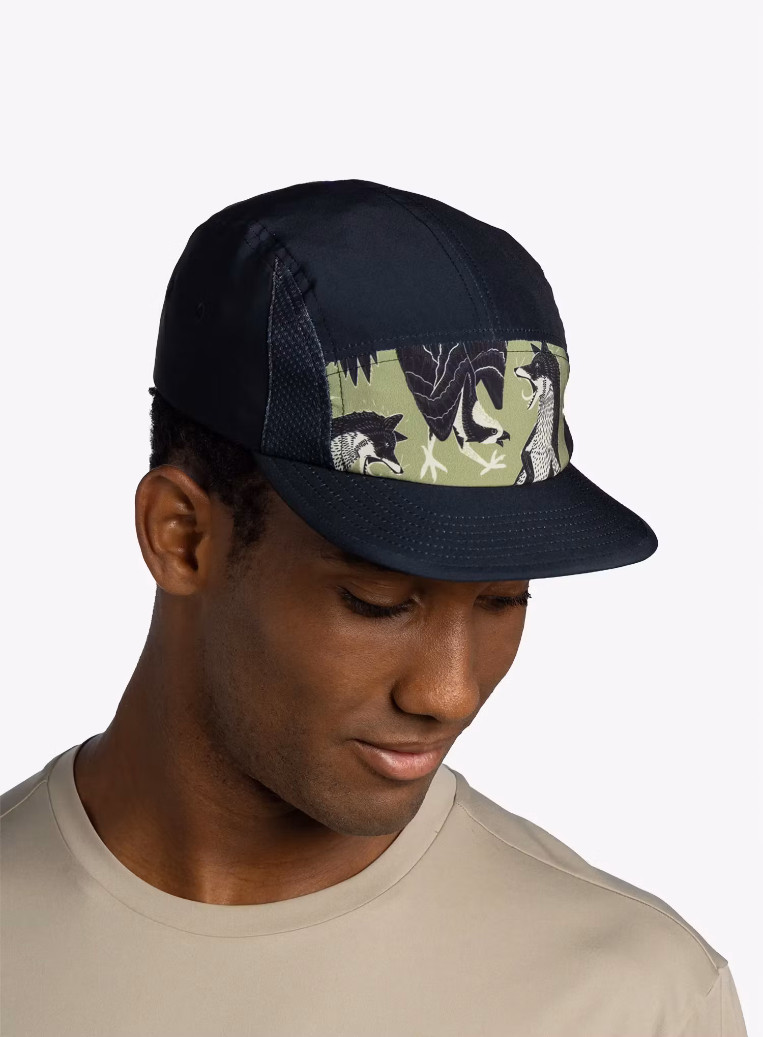 Czapka z daszkiem Buff 5 Panel go Cap - rub chomp black