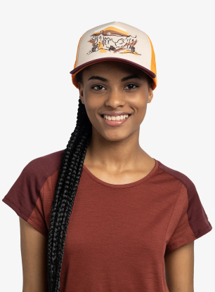 Czapka z daszkiem Buff Trucker Cap - sylva apricot