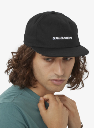 Czapka z daszkiem Salomon Cap Flat - deep black