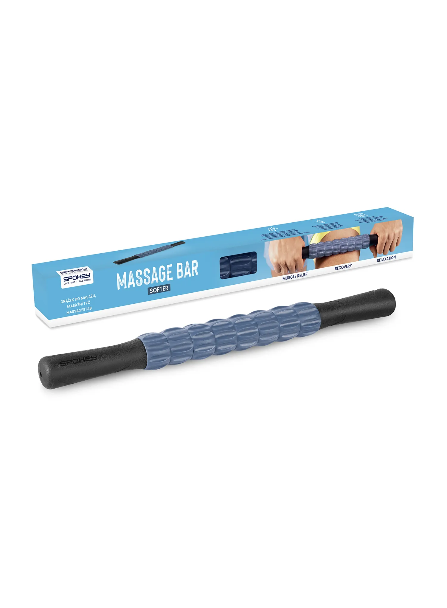 Drążek do masażu Spokey Softer - blue/black