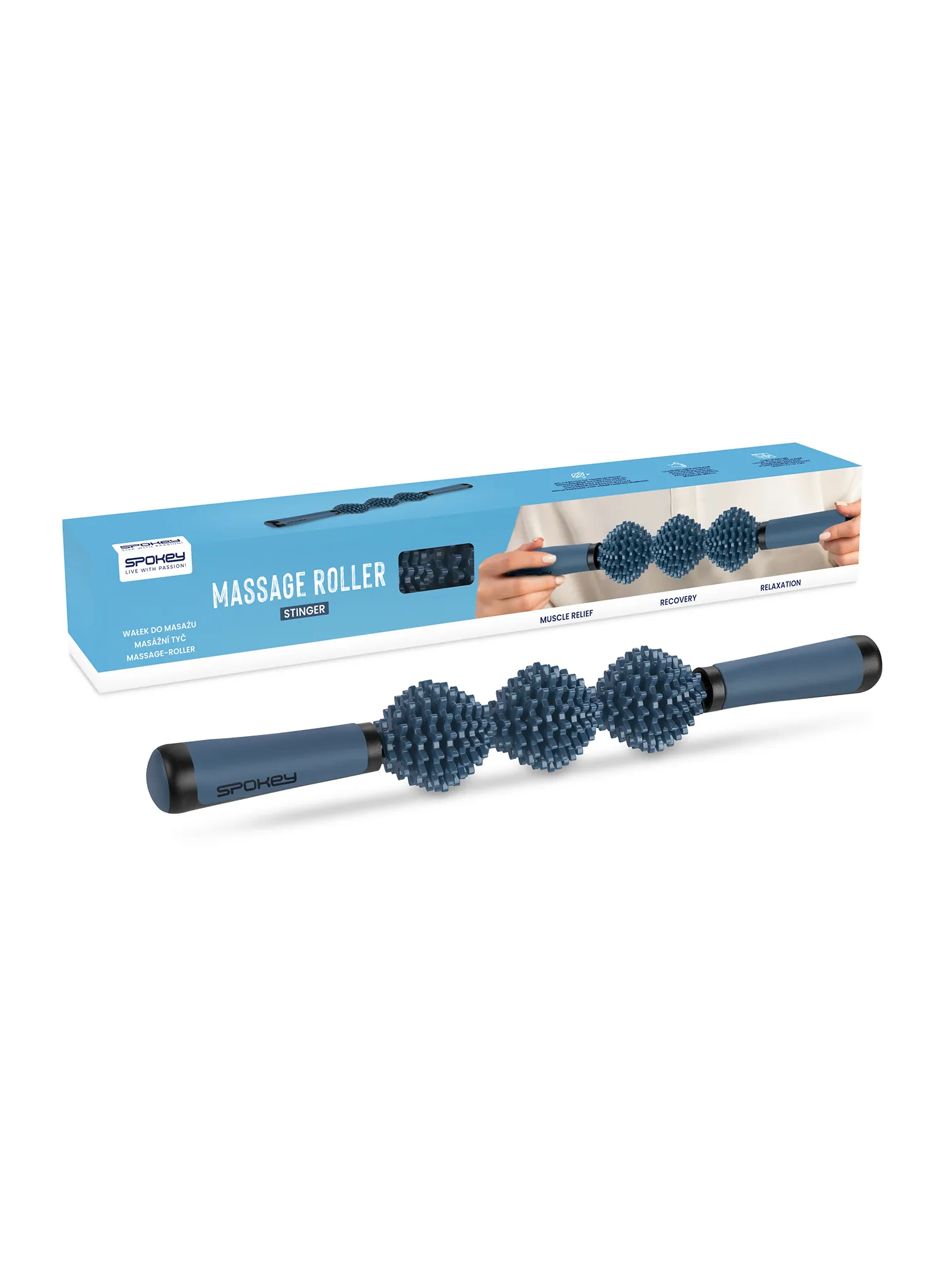 Drążek do masażu Spokey Stinger - blue