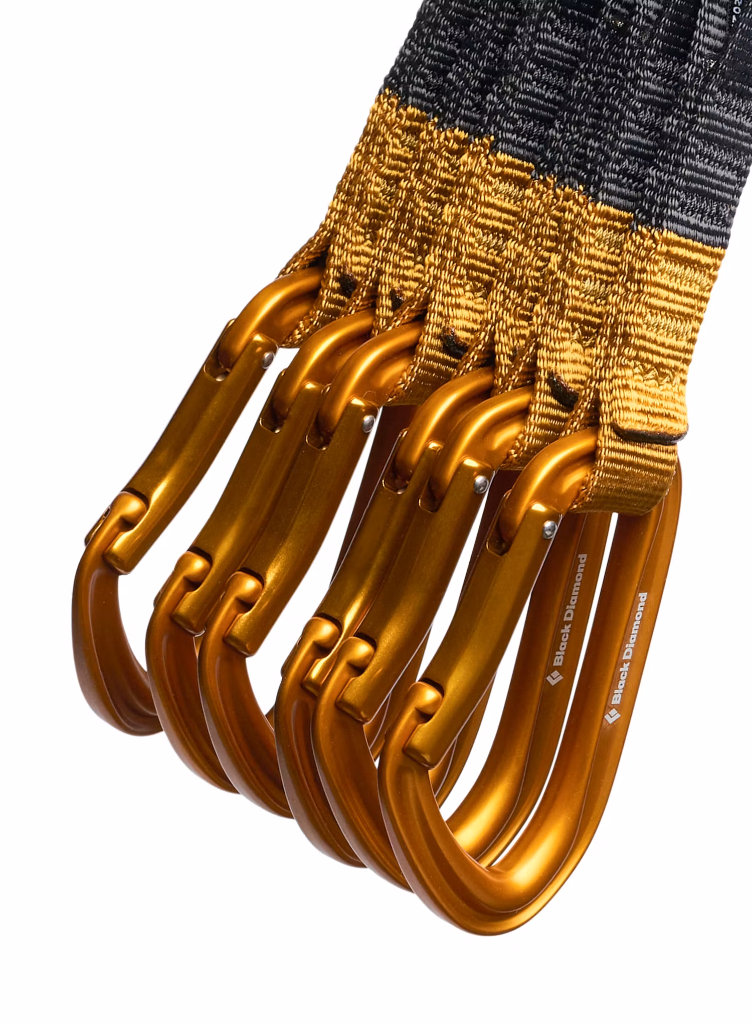 Ekspresy wspinaczkowe Black Diamond HotForge Quickpack 12cm - amber