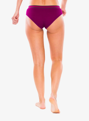 Figi damskie Brubeck Active Wool Hipster - plum