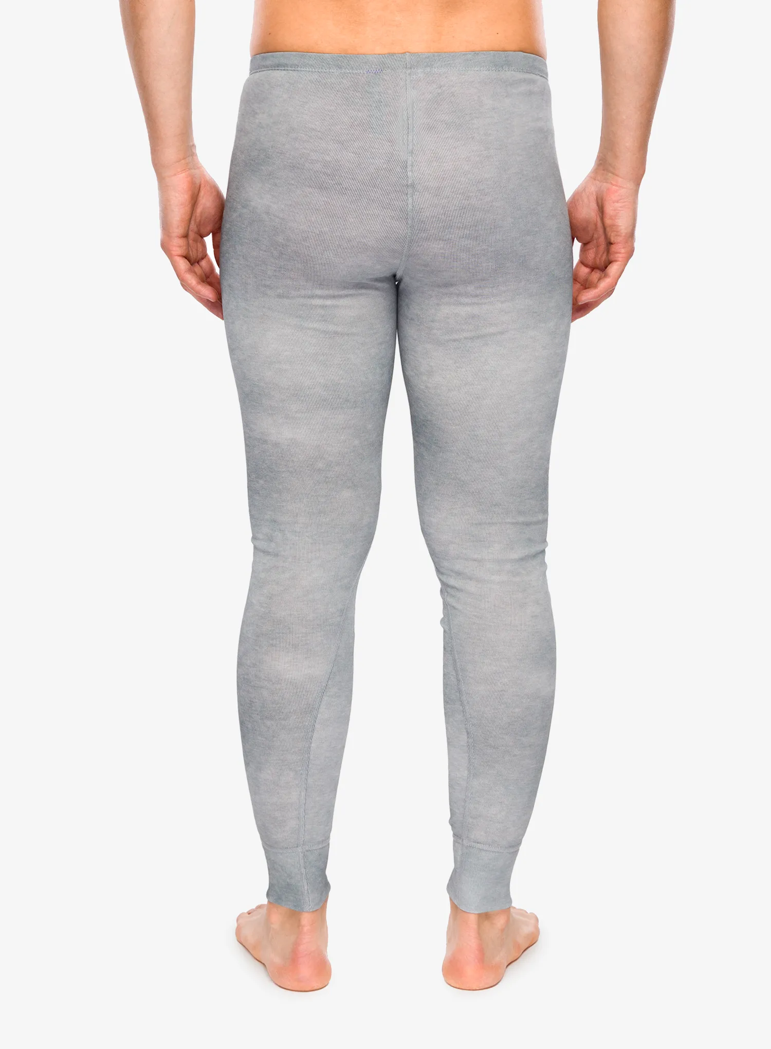 Getry termiczne Odlo Active Warm X Pow BL Bottom Long - silver grey
