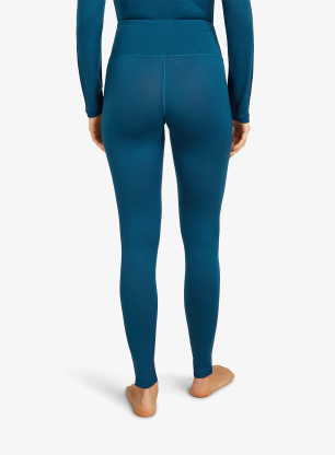 Getry termoaktywne damskie Icebreaker Merino 260 Tech High Rise Leggings - atlantis