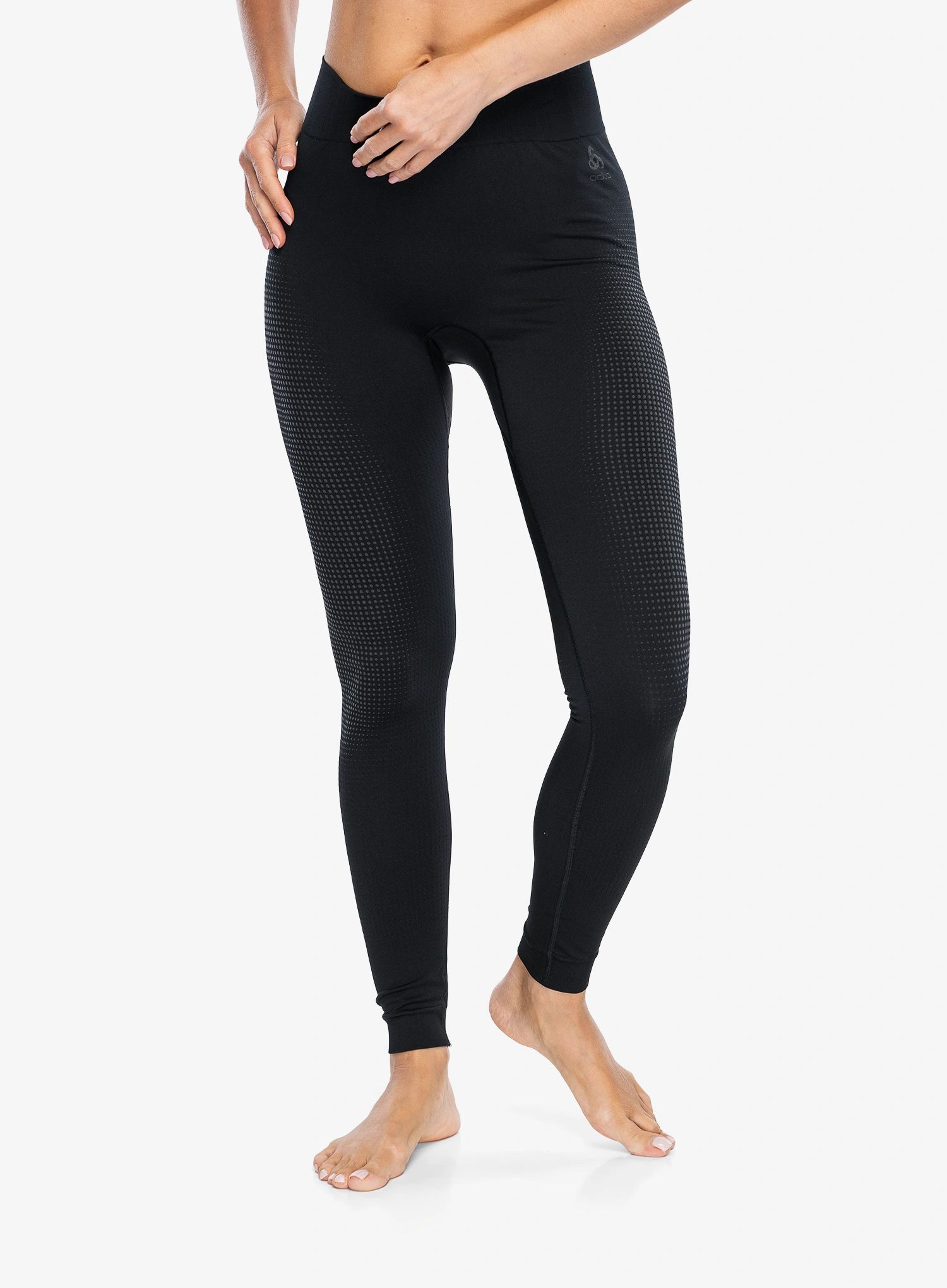 Termo legíny dámské Odlo Performance Warm BL Bottom Long - graphite grey