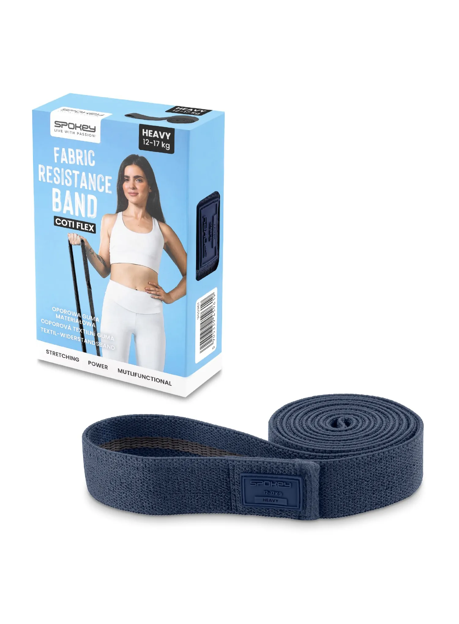 Guma oporowa Spokey Coti Flex Hard - navy blue