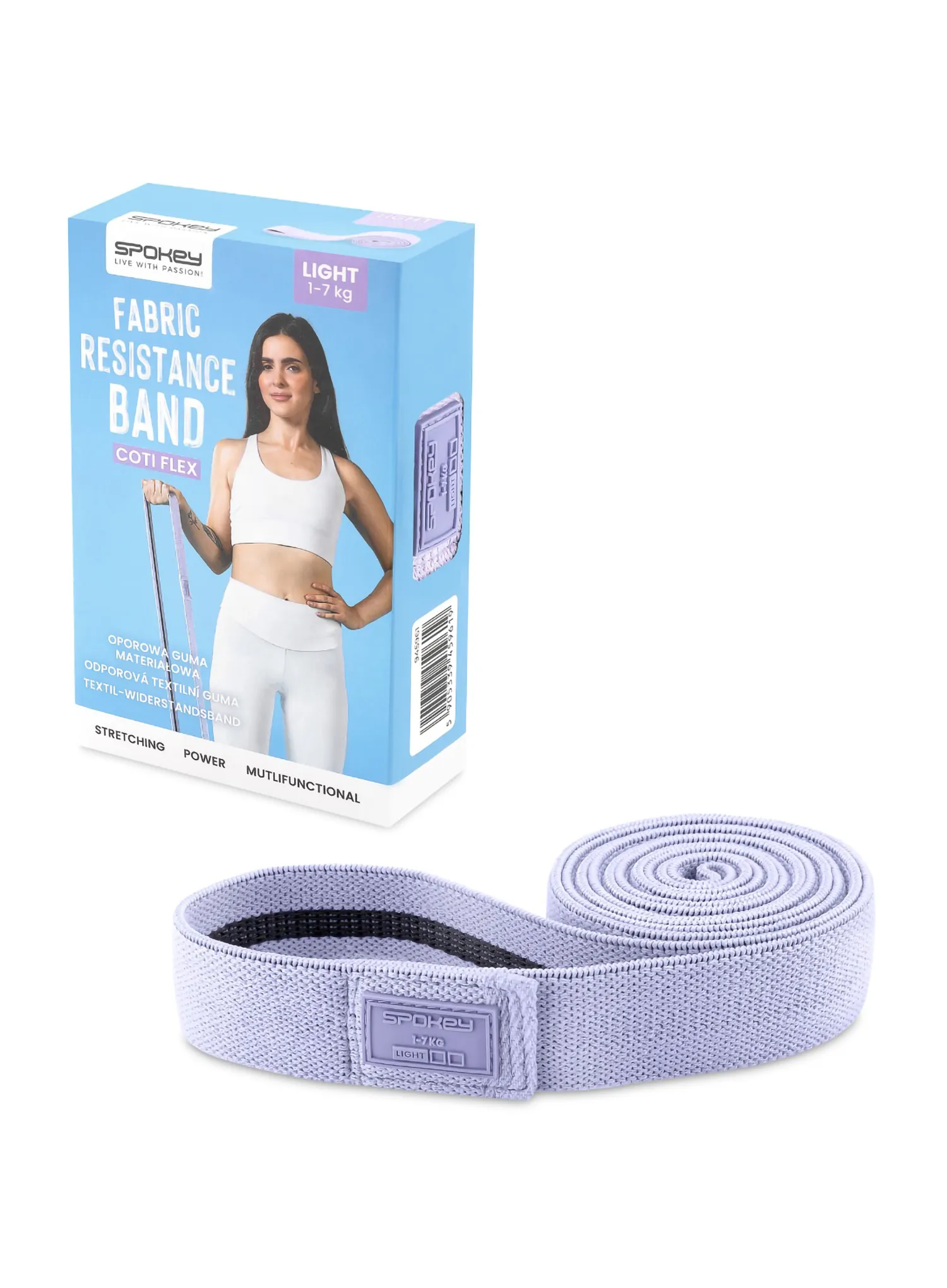 Guma oporowa Spokey Coti Flex Light - light purple