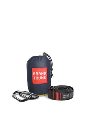 Hamak Grand Trunk Double Deluxe Parachute Nylon with Straps - collegiate navy/chartreuse